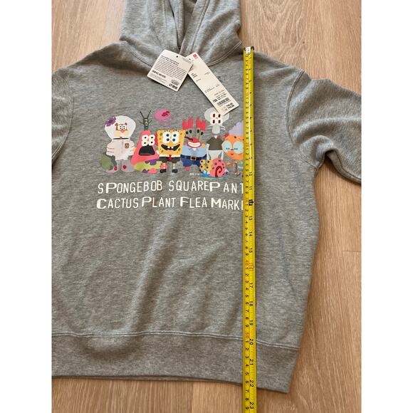 NWT Cactus Plant Flea Market CPFM Uniqlo SpongeBob SquarePants Hoodie XS 150 - Picture 6 of 8